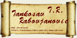 Tankosav Rabovjanović vizit kartica